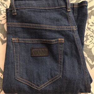 Ganni Rinse Stretch Iry Jeans, WORN TWICE (basically brand new)